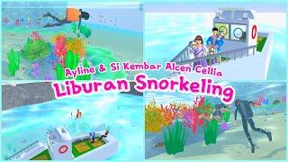 Ayline & Si Kembar Alcen Cellia  Liburan Snorkeling  Sakura School Simulator