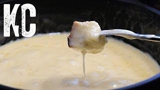 CHEESE FONDUE IN 10 MINUTES  Super Easy Recipe