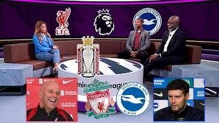 Liverpool vs Brighton  Arne Slot fights to win the Premier League Title This Season & Reactions