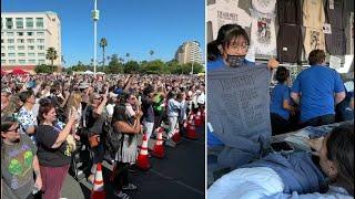 Thousands of Taylor Swift fans wait hours for merch ahead of Santa Clara shows