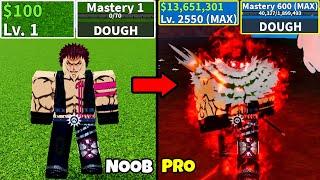 Beating Blox Fruits as Katakuri Lvl 0 to Max Lvl Noob to Pro Full Human v4 Awakening in Blox Fruits