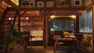 Rainy Jazz Cafe - Slow Jazz Music in Coffee Shop Ambience for Work Study and Relaxation