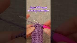 Çantalarımıza örgü şerit sap Yapımı #crochet #bag #örgüçantayapımı