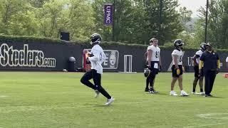 Steelers Sights and Sounds Kenny Pickett Throws to George Pickens Darnell Washington