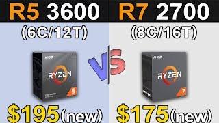 Ryzen 5 3600 Vs. Ryzen 7 2700  1080p and 1440p Gaming Benchmarks