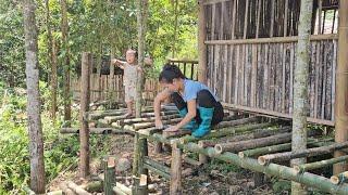 full video 90 days build bamboo house of single mothers building and the life of a single person