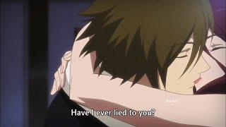 Sweet romantic Tongue kiss Scene  Kyousou Giga  Anime Kiss Scene @a-kun_