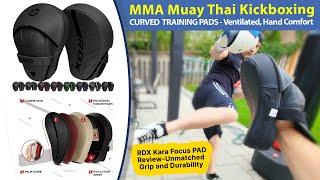 RDX Muay Thai Kickboxing Curved Focus Pads for MMA Training with RDX Sports