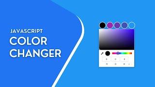 Javascript background color changer project  Switch background color on button click  color picker