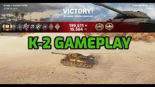 WOT K-2 Soviet premium heavy tier VIII gameplay on Airfield