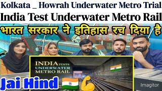 HOWRAH METRO First Underwater Trial Run under Hooghly River  Kolkata East West Metro