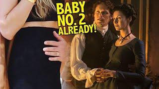 Is 44-Year-Old Caitriona Balfe Pregnant? Sam Heughan Gently Strokes the costar’s Belly