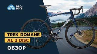 Бюджетный шоссейный велосипед TREK Domane AL 2 2022