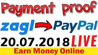 Zagl Link Shrink Live Payment Proof 20.07.2018  Get Paypal Cash