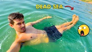 Swimming in the Dead Sea IMPOSSIBLE TO DROWN?