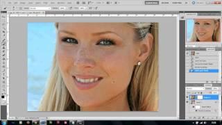 Adobe Photoshop CS5CS5.5 Yüzdeki lekeleri temizleme