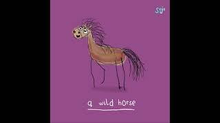 Wild horse.  Not just some sort of clip clop clip clip. Audio= Chrxstopher Hall