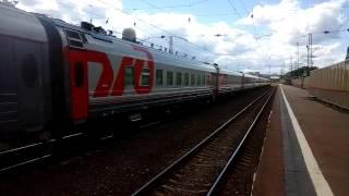 Электровоз ЭП20-032  с поездом№103М Москва-Брянск станция Нара 13.06.2016