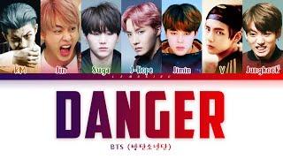 BTS - Danger 방탄소년단 - Danger Color Coded LyricsHanRomEng가사