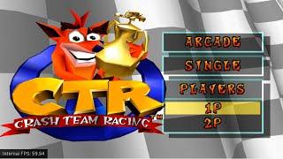 Crash Team Racing - Retroarch - PS1 Testing 60 fps