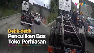 TEGANG Video Penculikan Bos Toko Perhiasan di Jalan Raya