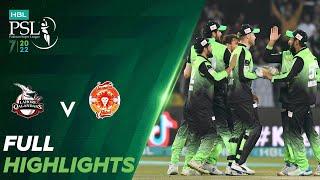 Full Highlights  Lahore Qalandars vs Islamabad United  Match 33  HBL PSL 7  ML2T