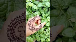 Heart Shape  Tattoo Mehndi Design #mehndi #tattoo #letters #heart #mehndidesign #newmehndi