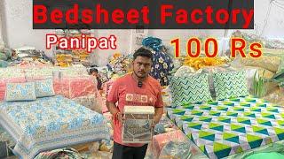 Bedsheet Manufacturer Panipat Bedsheet factory Handloom wholesale Market In Panipat Cotton bedsheets