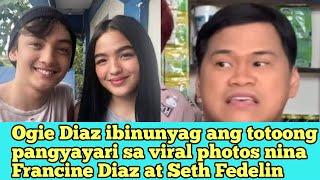 Ogie Diaz ibinunyag ang totoong pangyayari sa viral photos nina Francine at Seth  Everyday News