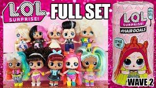 LOL Surprise Hairgoals Wave 2 FULL SET  L.O.L. Series 5 Complete Collection Hair Goals
