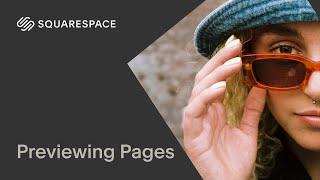 Previewing Pages  Squarespace 7.1