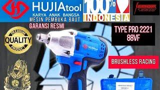 REVIEW BARANG VIRAL PEMBUKA BAUT RODA MOBIL IMPACT WRENCH HUJIA 88VF