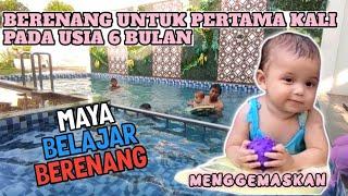 MENGGEMASKAN  REAKSI ANAK BLESTERAN RUSIA-INDONESIA UMUR 6 BULAN PERTAMA KALI BERENANG