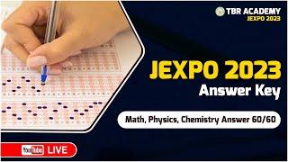 JEXPO 2023 Answer Key  Math Chemistry Physics  কত নম্বর পাবে জেনে নাও   TBR ACADEMY