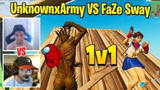 Unknownxarmy VS Faze Sway insane 1v1 rematch