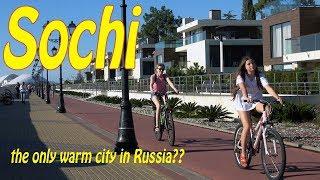 Sochi Russia 4K. City  People  Sights