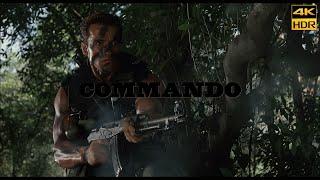 Commando 1985 Shootout + Shed Uncut Scene Movie Clip Upscale 4K UHD HDR Arnold Schwarzenegger