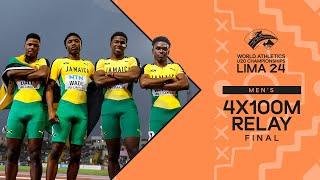 Jamaica  and GB  involved in dramatic 4x100m battle  World Athletics U20 Championships Lima 24