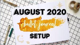 August 2020 Bullet Journal Set Up