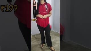 Korean pants  try-on Haul #koreanpants #meesho #shorts #ytshorts