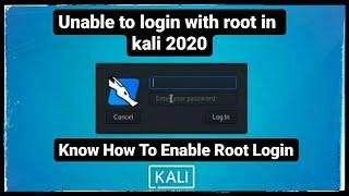 Enable Root Account Login In Kali Linux 2020.2  GRAPHICALLY  get root access  #techyrators