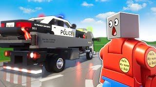 LEGO TOW TRUCK DRIVER STEALS CARS - Brick Rigs Multiplayer