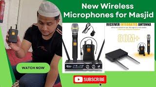 Unboxing of Wireless Microphones at the Mosque  UHF Dual Mics