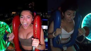 Funny Ride Moments Compilation Of Slingshot Ride  Funny Ride