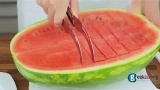 Stainless Steel Watermelon Slicer Cutter Server Corer Scoop Utensils