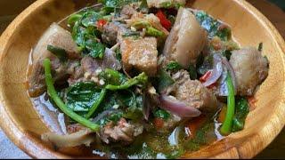 Cooking simple pork stew recipe  Tasty pork stew recipe  Naga Kitchen