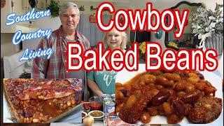 Cowboy Baked Beans  --  Best Texas Recipe  --  A Meal By Itself