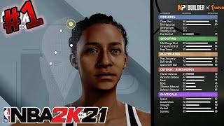 NBA 2k21 Next Gen WNBA MyCAREER - CREATION OF THE DEADLIEST BUILD GINA GENTO 1st Game Online Ep. 1