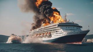 Happened today German Taurus missile hits Russias largest cruise ship in the Black Sea