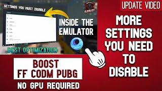 Gameloop lag fix  Inside PUBG settings & More Developer Options Settings